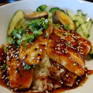 Salmon Teriyaki Rice Bowl