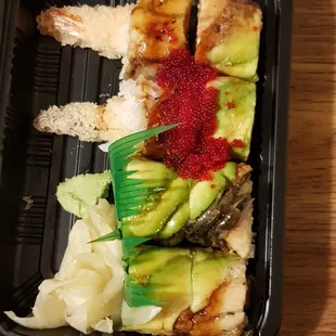 Dinosaur roll - shrimp tempura