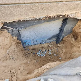 Vibration not used in the foundation