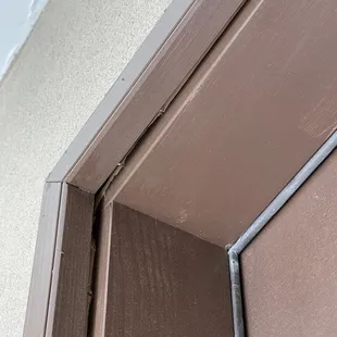 Cracked front door frame coming apart