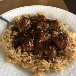 Manchurian with gravy (veggie)