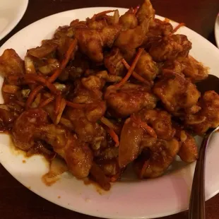 Cauliflower in manchurian sauce / dry ! I will go back for this !! Was really really good!