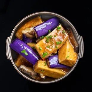 Eggplant, Tofu, and Mushroom