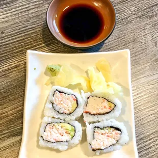 California rolls added to my entree