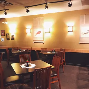 the interior of the restaurant