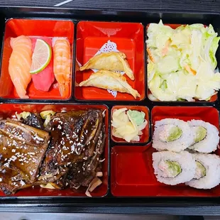 a variety of sushi