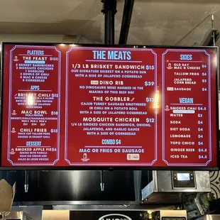 menu, sandwiches