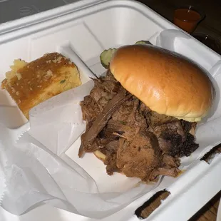 Brisket sandwich