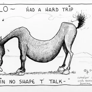 This is one of Hal Empie's famous postcards. On the market since 1936.