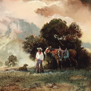 Oil painting by Hal Empie.  "High Lonesomse"