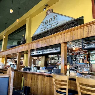 the interior of the restaurant