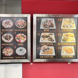 the menu