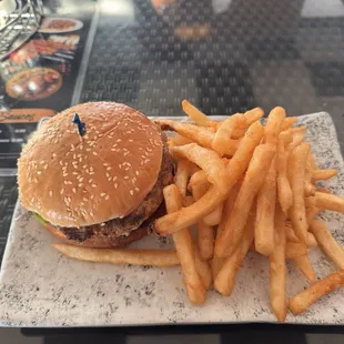 Chicken Burger with Fries
