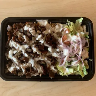 Beef Over Rice very light and delicious