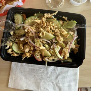 Greek Salad with chicken