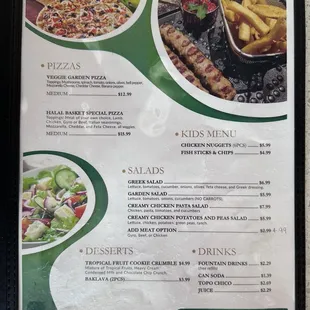 Menu 2/2
