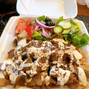 Beef/lamb gyro plate (mild)