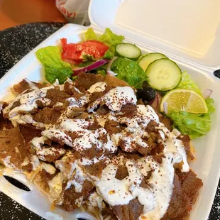 Beef/lamb gyro plate (mild)