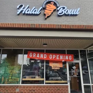 Front of store