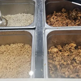 Rice and meats
