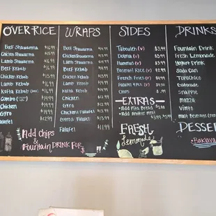 Yummy menu