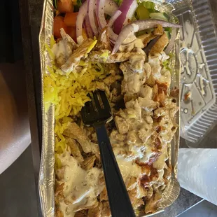 Chicken Shawarma over Rice