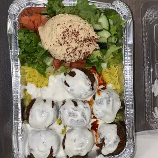 Falafel over Rice