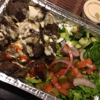 Lamb Kebab Over Rice