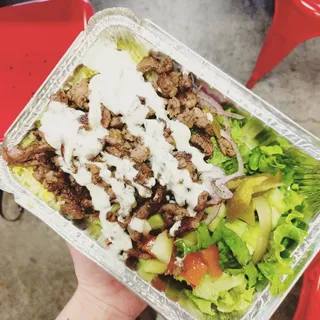 Lamb Shawarma Over Rice