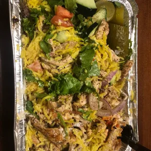 Chicken Shawarma over Rice