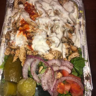 Chicken Shawarma over Rice