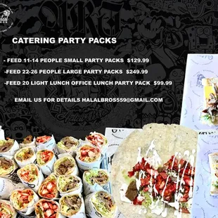 CATERING FOR PARTIES, CATERING FOR BUSINESS, CATERING FOR LUNCH. CATERING AVAILABLE.