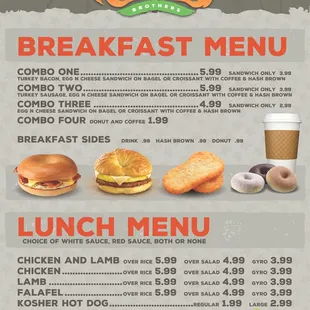 Halal Brothers&apos; Menu.