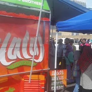 Lines for days at the Halal Brothers Food Cart during the 2016 ICNA Festival!