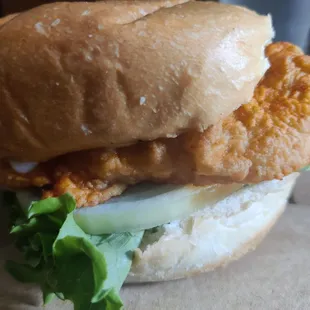 Spicy chicken sandwich