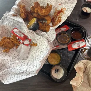 Chicken tenders and fries