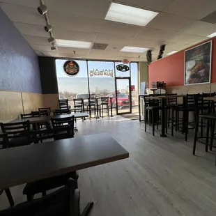 Inside restaurant