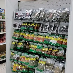 a display of halal products
