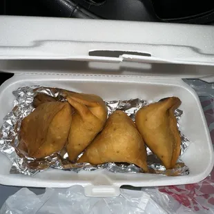 Samosas $1.50 each, worth it!