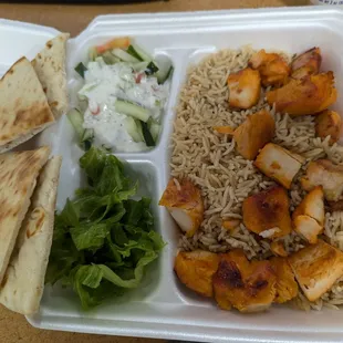 Chicken kabab plate
