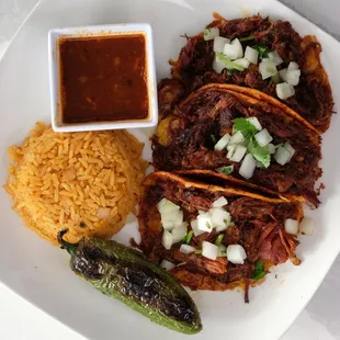 Smoked Birria Taco Platter