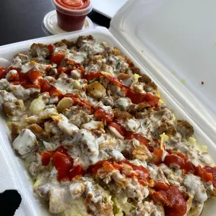 NY Style Gyro with Rice. Lamb or Chicken