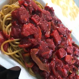 Chicken 65 with Noodles