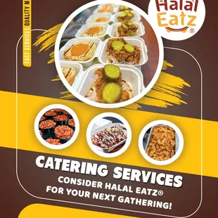 Consider us catering your next event! For more info please visit: halal-eatz.com/catering!