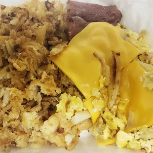 1'4'2019 Turkey Sausage w Potatoes and Cheese Eggs