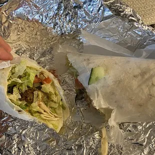 Falafel wrap