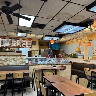 the interior of a restaurant