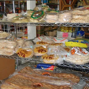 a variety of food items