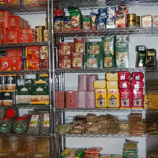 a variety of food items