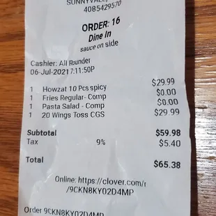 Biggest rip-off: bad fried chicken, frozen fries and sauce sized Mac salad after spending $65.  Extra if I wanted mash potatoes lmao